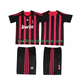 Maillot/Tenue AC Milan 2008 2009 Retro Enfant Domicile